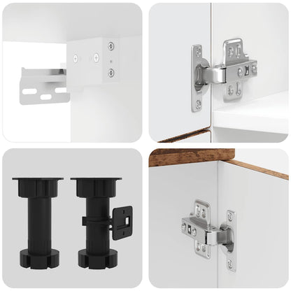 7-tlg. Küchenschrank-Set Porto Altholz-Optik Holzwerkstoff