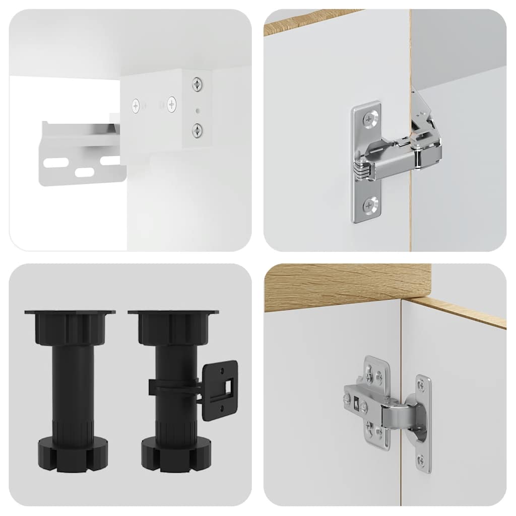 8-tlg. Küchenschrank-Set Lucca Sonoma-Eiche Holzwerkstoff