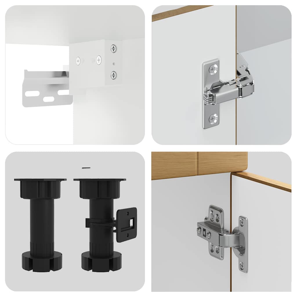 4-tlg. Küchenschrank-Set Kalmar Artisan-Eiche Holzwerkstoff