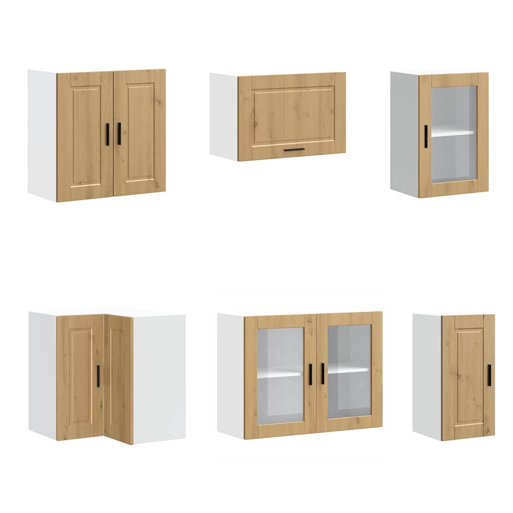 11-tlg. Küchenschrank-Set Porto Artisan-Eiche Holzwerkstoff