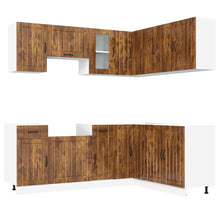 11-tlg. Küchenschrank-Set Kalmar Räuchereiche Holzwerkstoff