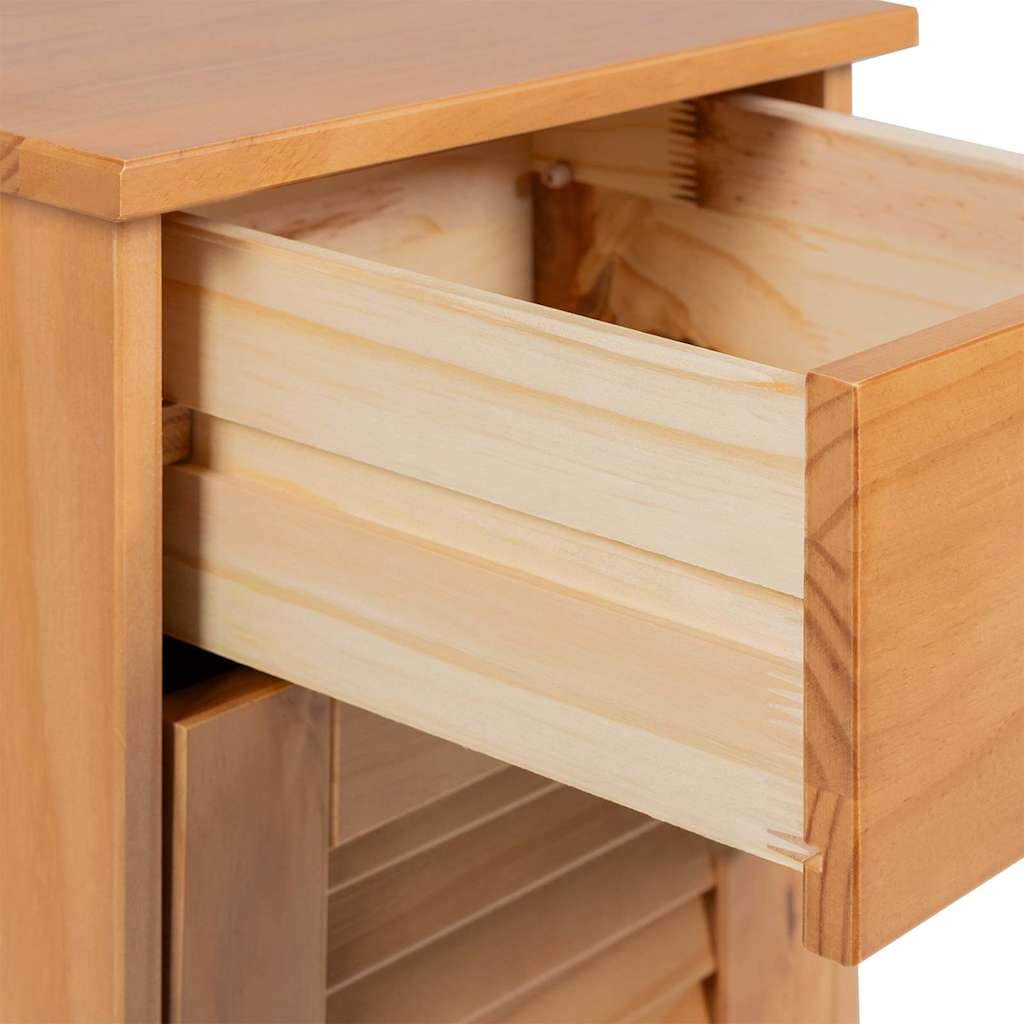 Badezimmerschrank mit Regal VIGO Honigbraun 37,5 x 34 x 80 cm