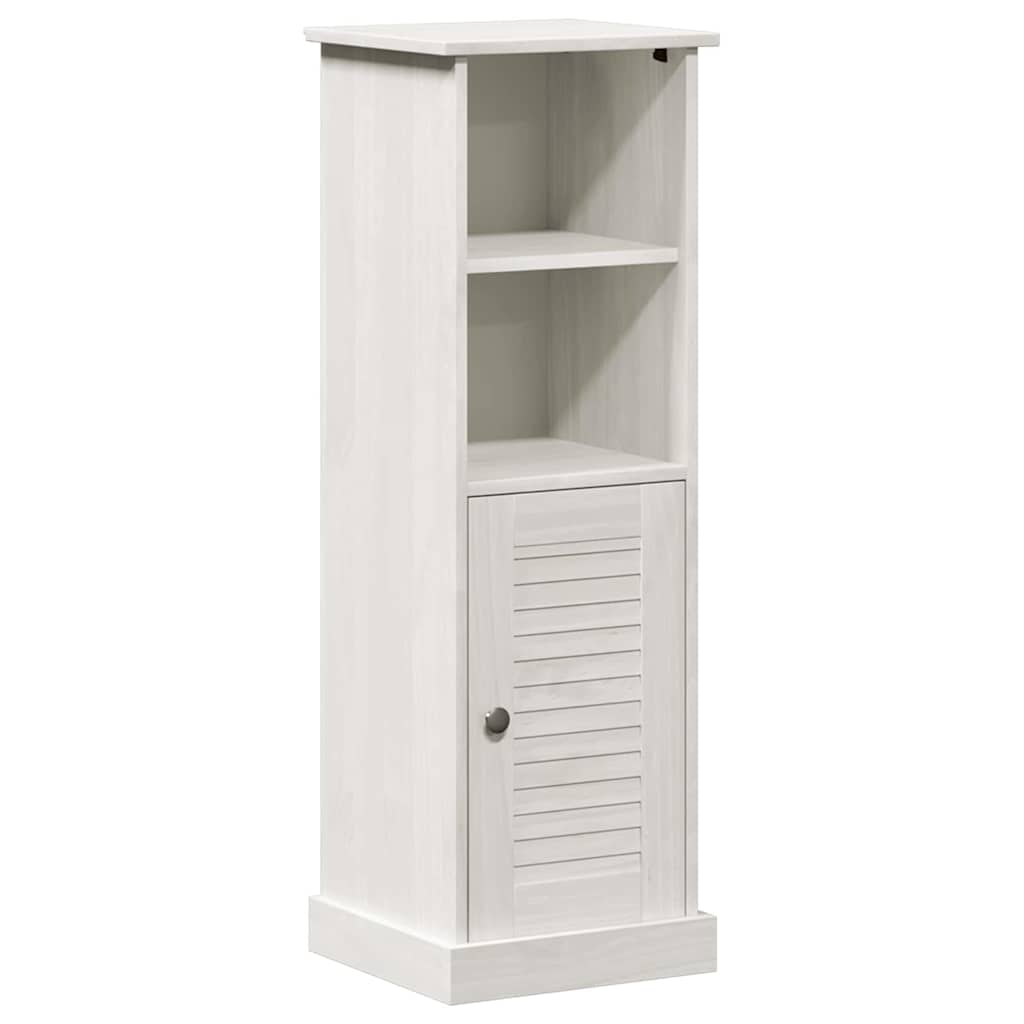 Badezimmer Schrank VIGO Weiß 37 x 34 x 110 cm Massivholz Kiefer