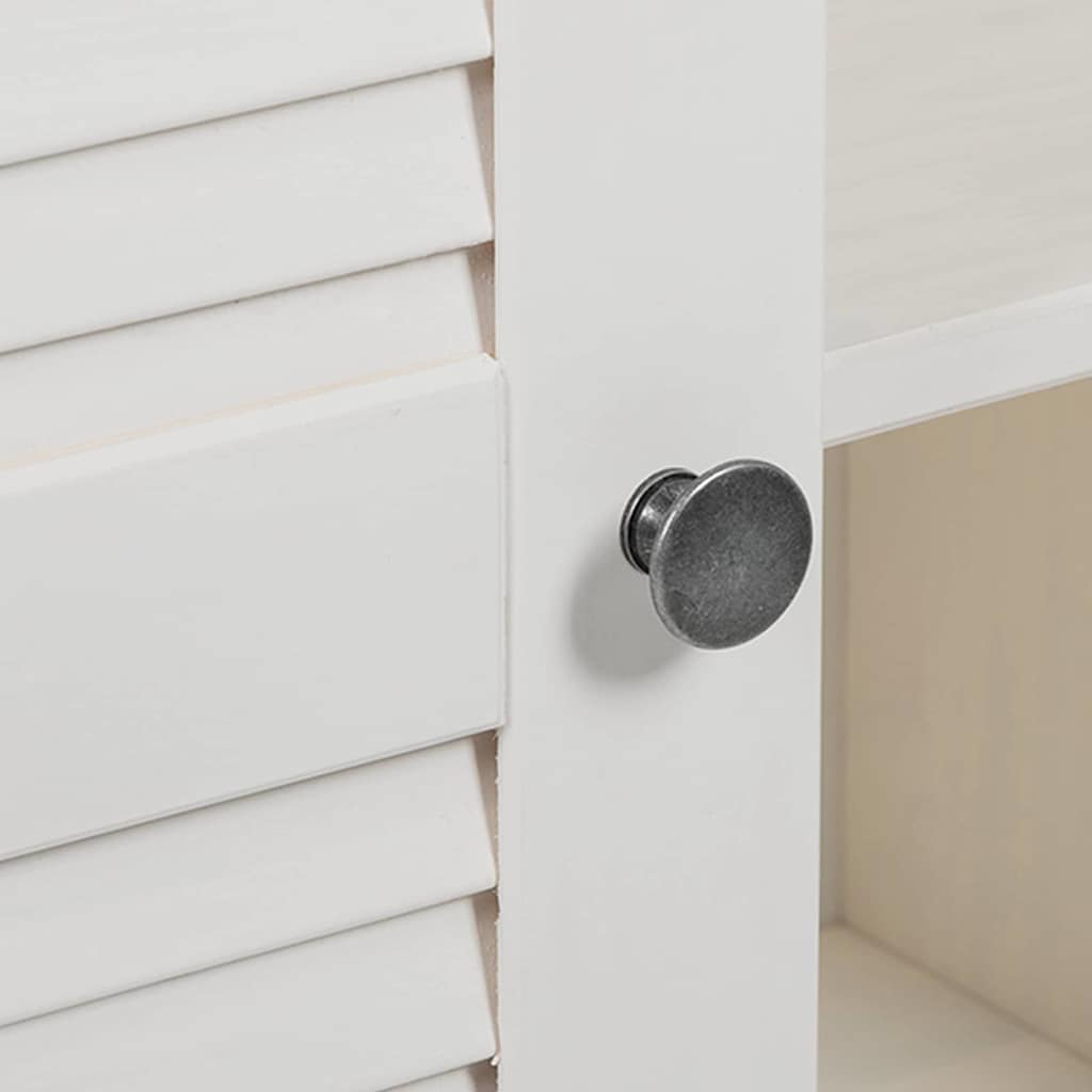 Badezimmer Schrank mit Speicher VIGO Weiß 67,5 x 34 x 110 cm