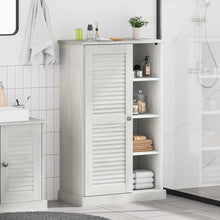 Badezimmer Schrank mit Speicher VIGO Weiß 67,5 x 34 x 110 cm