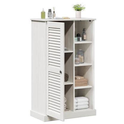 Badezimmer Schrank mit Speicher VIGO Weiß 67,5 x 34 x 110 cm
