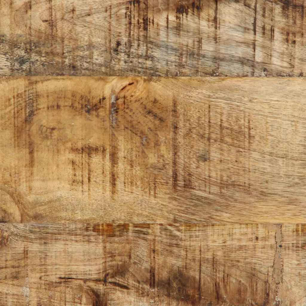 Nachttisch Braun und Schwarz 30 x 30 x 40 cm Massivholz Mango