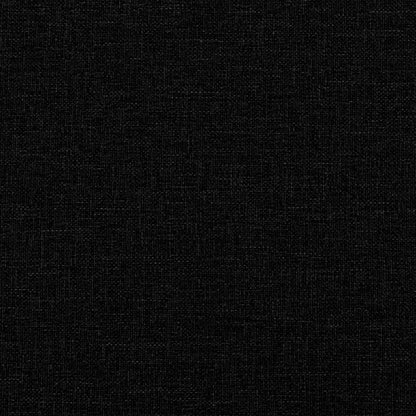 Sessel mit Fußhocker Schwarz Stoff