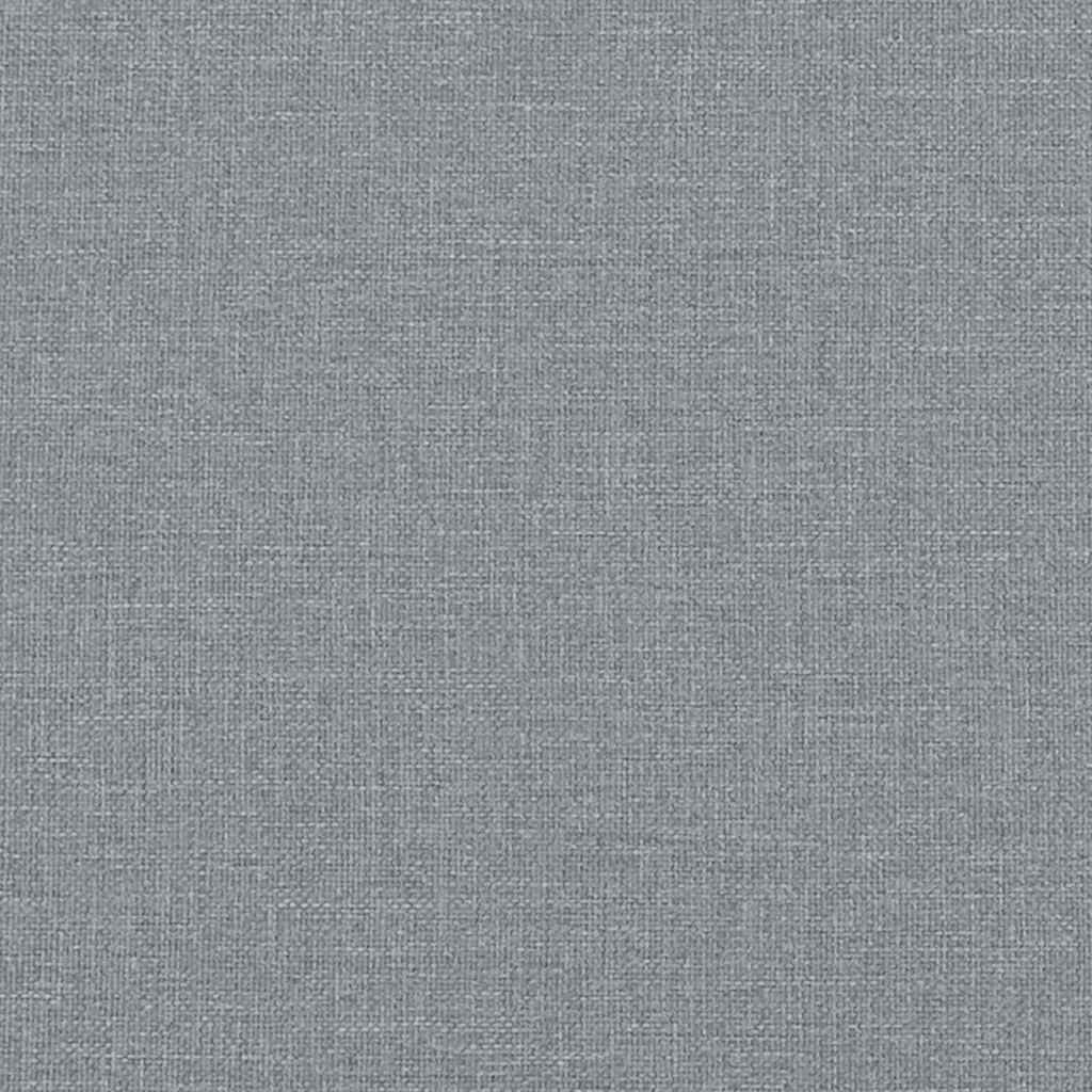 Schaukelstuhl mit Fußhocker Hellgrau Stoff