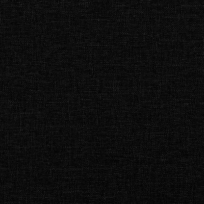 Schaukelstuhl mit Fußhocker Schwarz Stoff