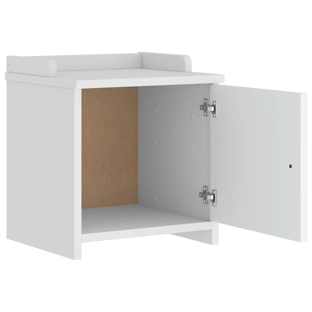 Flurbank SANDNES Weiß 45x40x50 cm Massivholz Kiefer