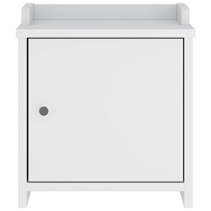 Flurbank SANDNES Weiß 45x40x50 cm Massivholz Kiefer