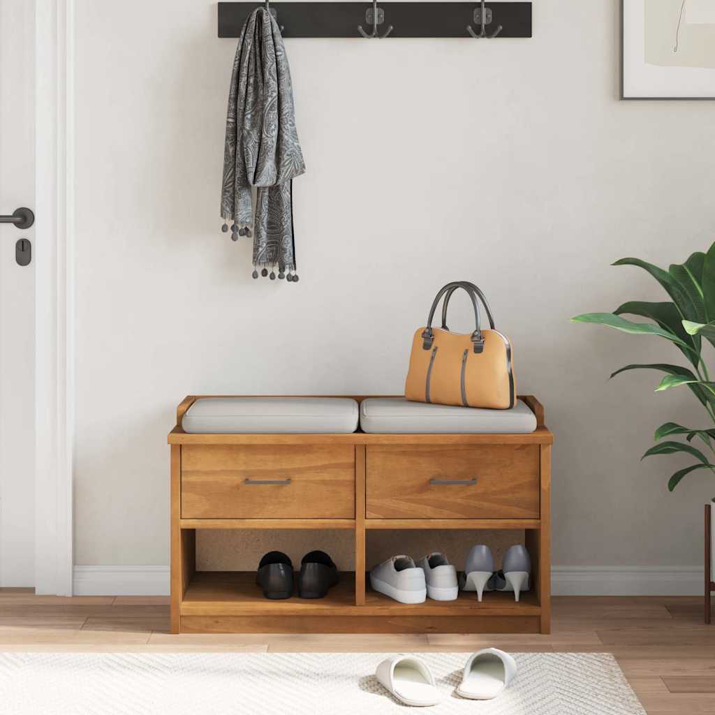 Flurbank SANDNES 87x40x50 cm Massivholz Kiefer