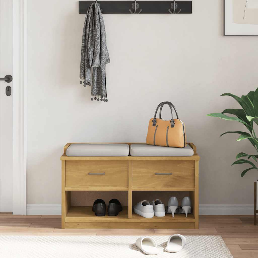 Flurbank SANDNES 87x40x50 cm Massivholz Kiefer