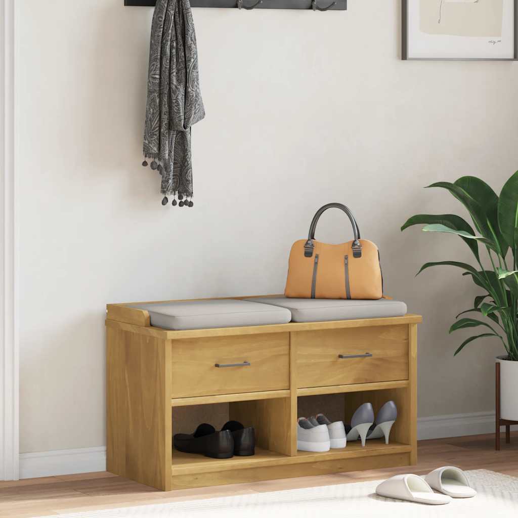 Flurbank SANDNES 87x40x50 cm Massivholz Kiefer