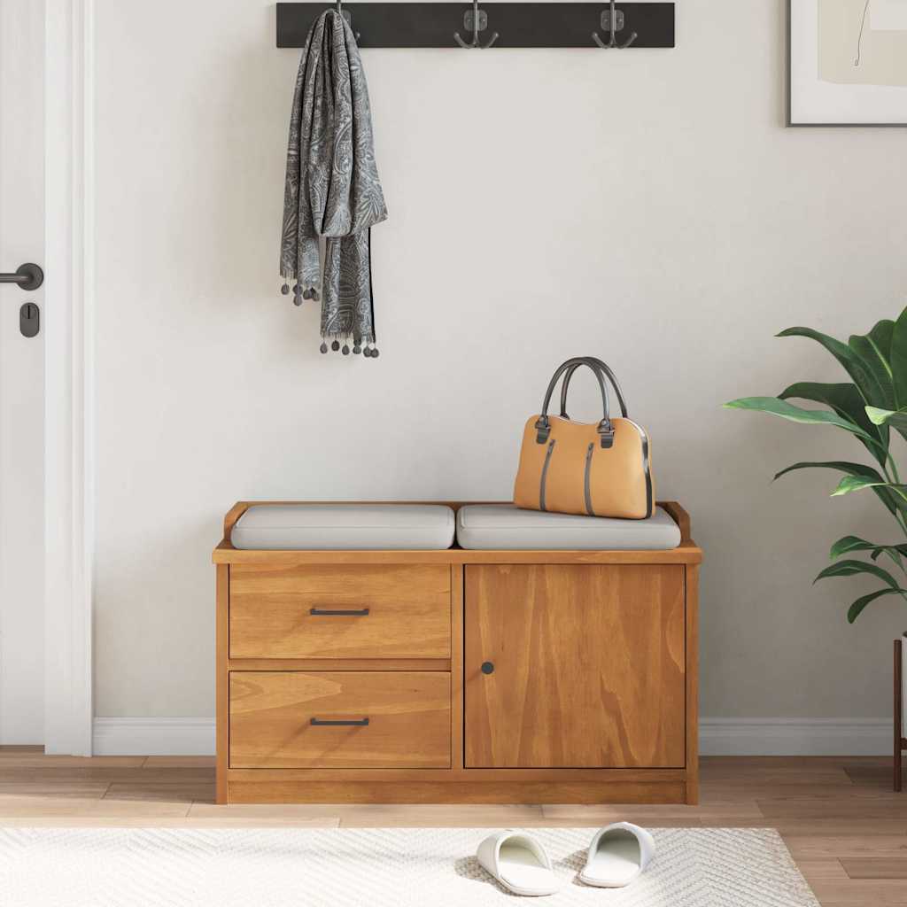 Flurbank SANDNES 87x40x50 cm Massivholz Kiefer