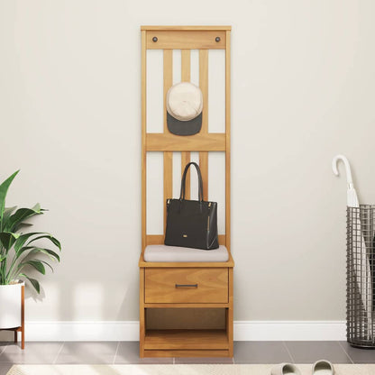 Garderobenständer SANDNES 45x40x159,5 cm Massivholz Kiefer