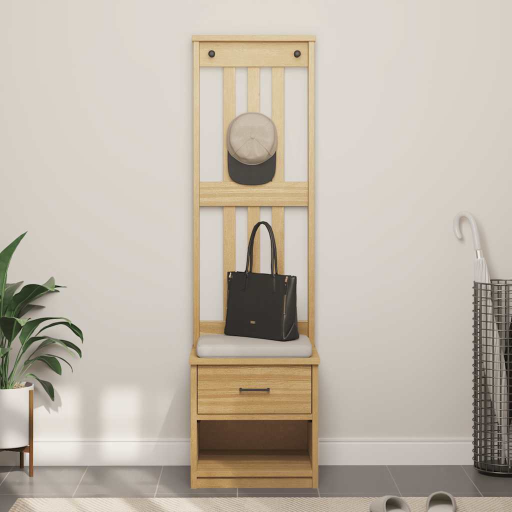 Garderobenständer SANDNES 45x40x159,5 cm Massivholz Kiefer