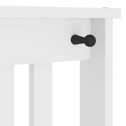 Garderobenständer SANDNES Weiß 45x40x159,5 cm Massivholz Kiefer