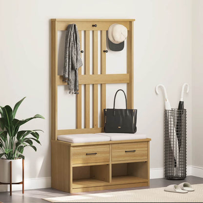 Garderobenständer SANDNES 87x40x159,5cm Massivholz Kiefer