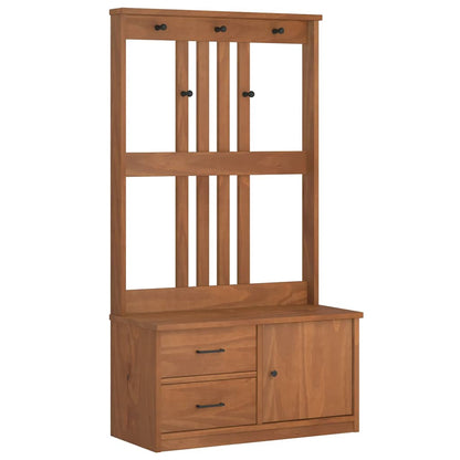 Garderobenständer SANDNES 87x40x159,5cm Massivholz Kiefer