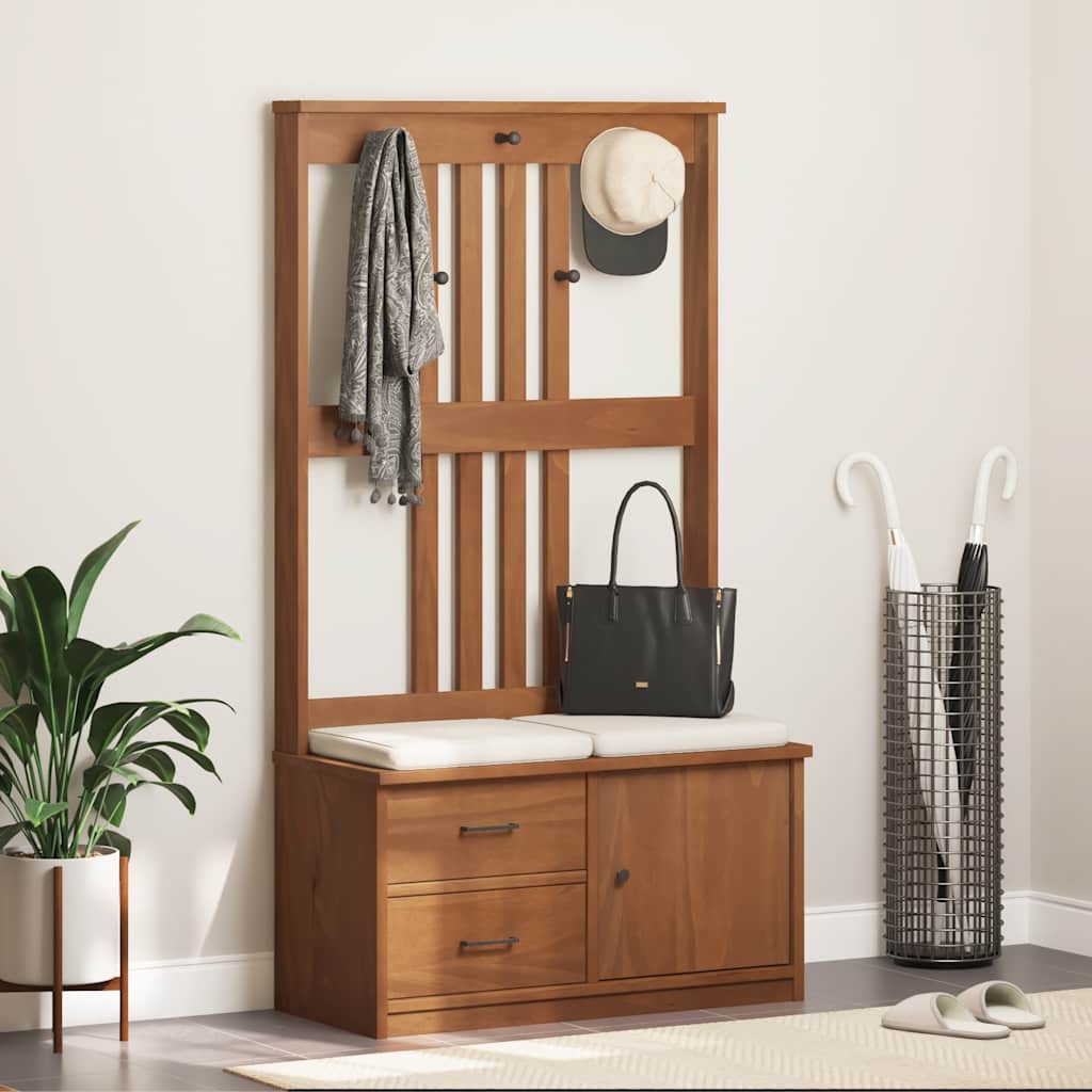 Garderobenständer SANDNES 87x40x159,5cm Massivholz Kiefer