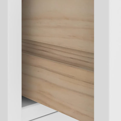 Garderobenständer SANDNES Weiß 87x40x159,5cm Massivholz Kiefer