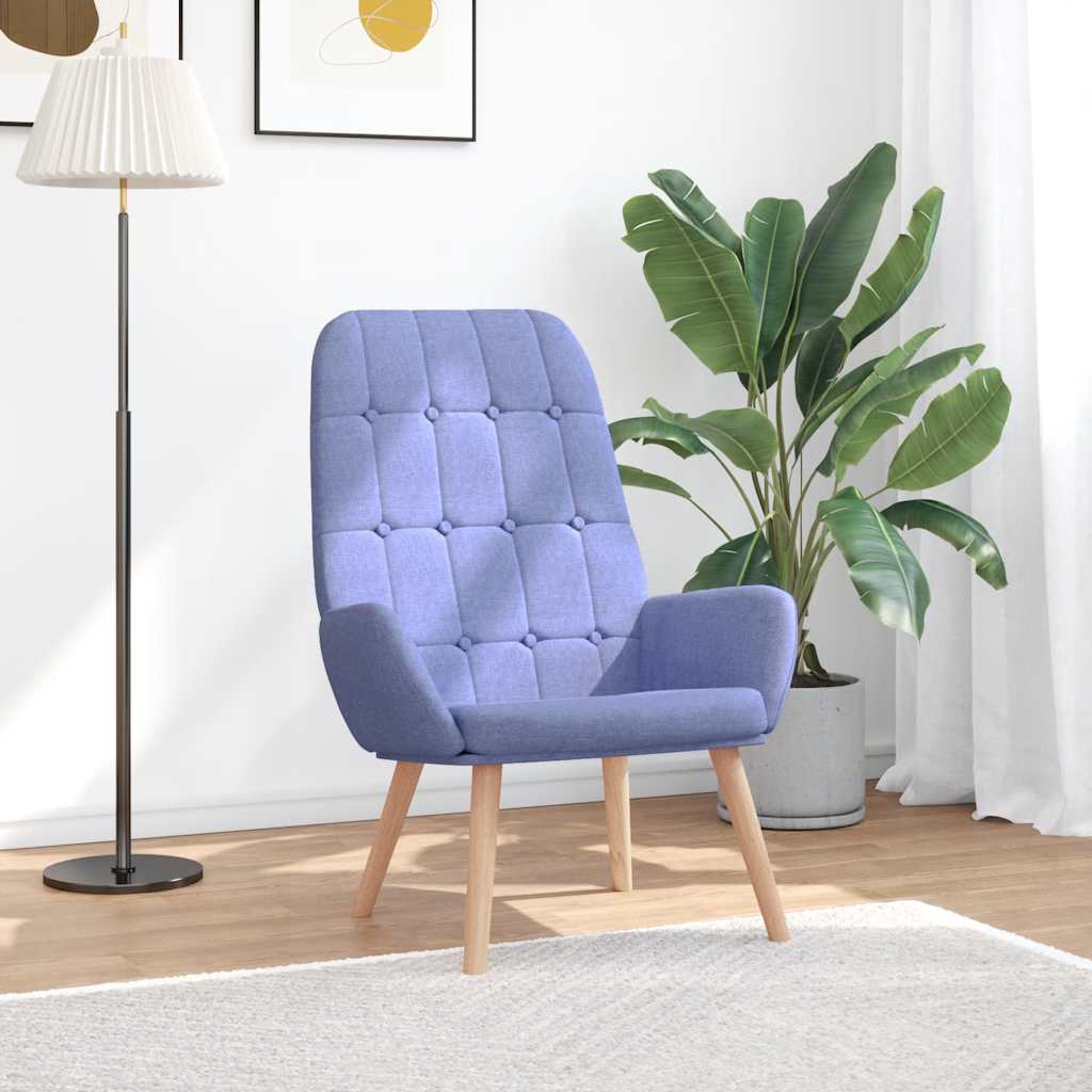 Relaxsessel Jeansblau Stoff Jeans blau Ohne Fußhocker