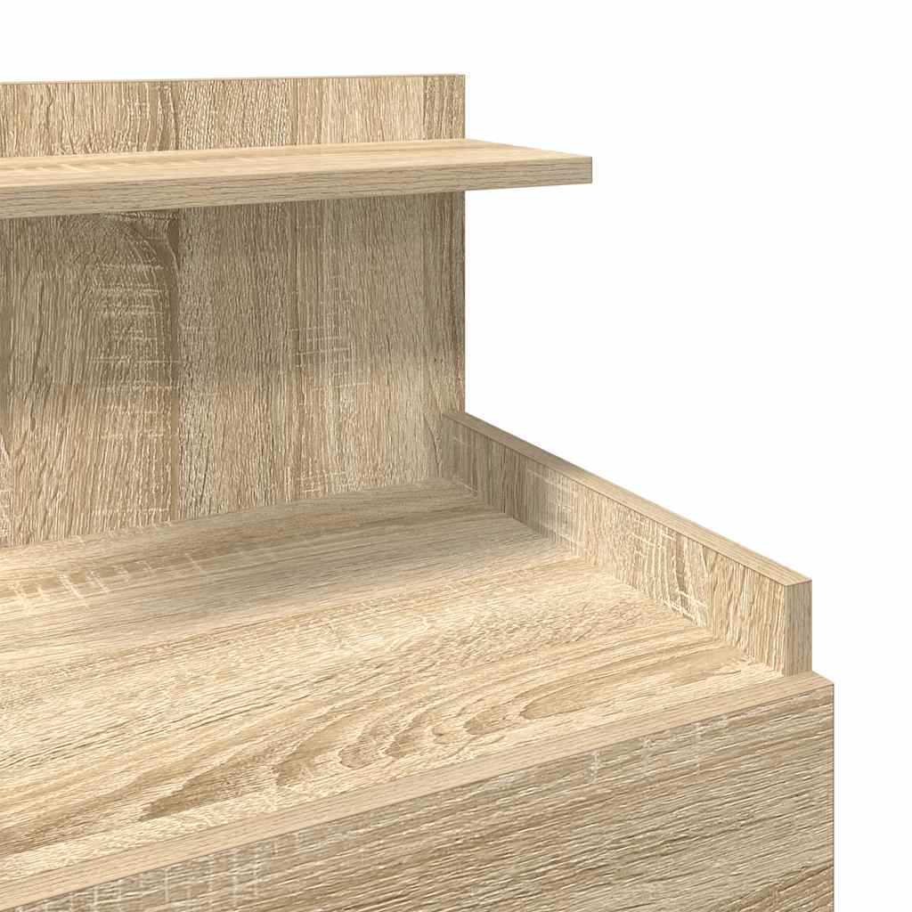 Nachttische 2-tlg. mit 2 Schubladen Sonoma-Eiche 40x36,5x62 cm