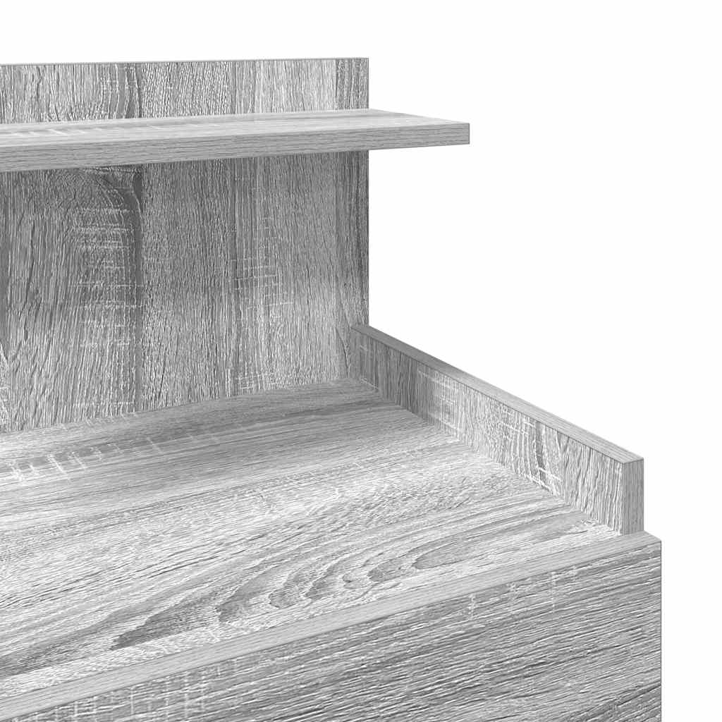 Nachttische 2-tlg. mit 2 Schubladen Grau Sonoma 40x36,5x62 cm