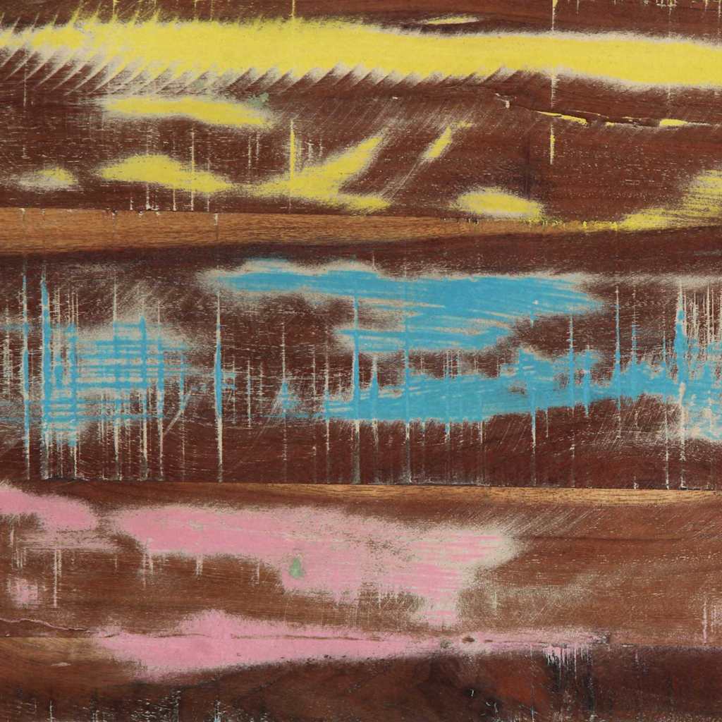 Couchtisch Mehrfarbig 40 x 40 x 38 cm Massives Altholz