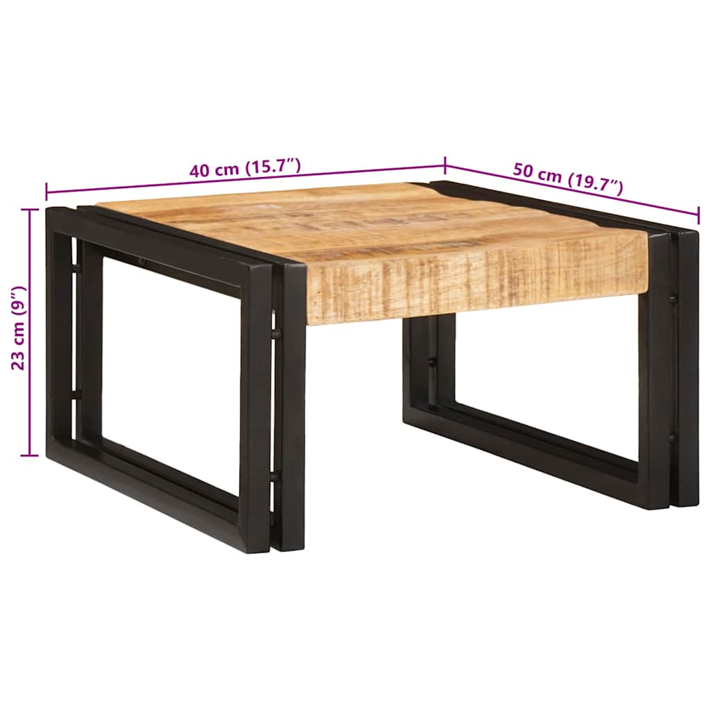 Badezimmer Regal 40 x 50 x 23 cm Massivholz Mango und Eisen