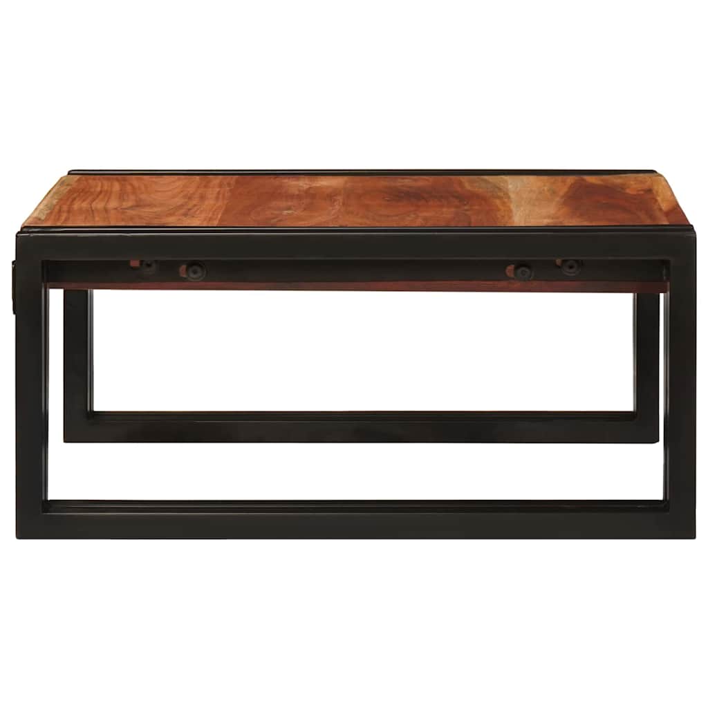 Badezimmer Regal 40 x 50 x 23 cm Massivholz Mango und Eisen