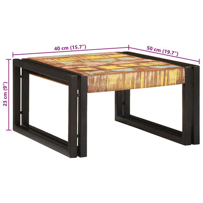 Badezimmer Regal 60 x 50 x 23 cm Massivholz Mango und Eisen