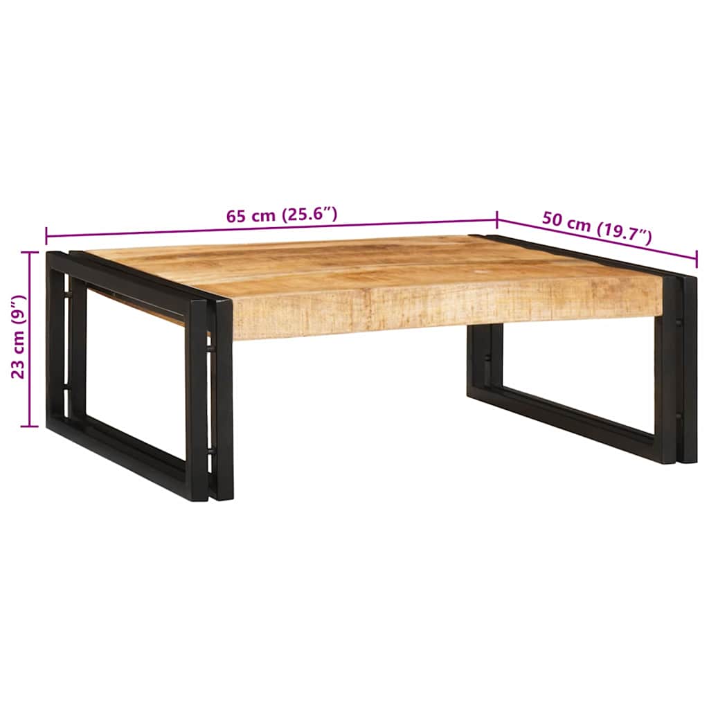 Badezimmer Regal 65 x 50 x 23 cm Massivholz Mangoholz und Eisen
