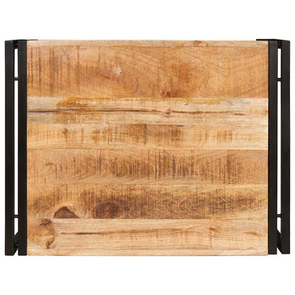 Badezimmer Regal 65 x 50 x 23 cm Massivholz Mangoholz und Eisen