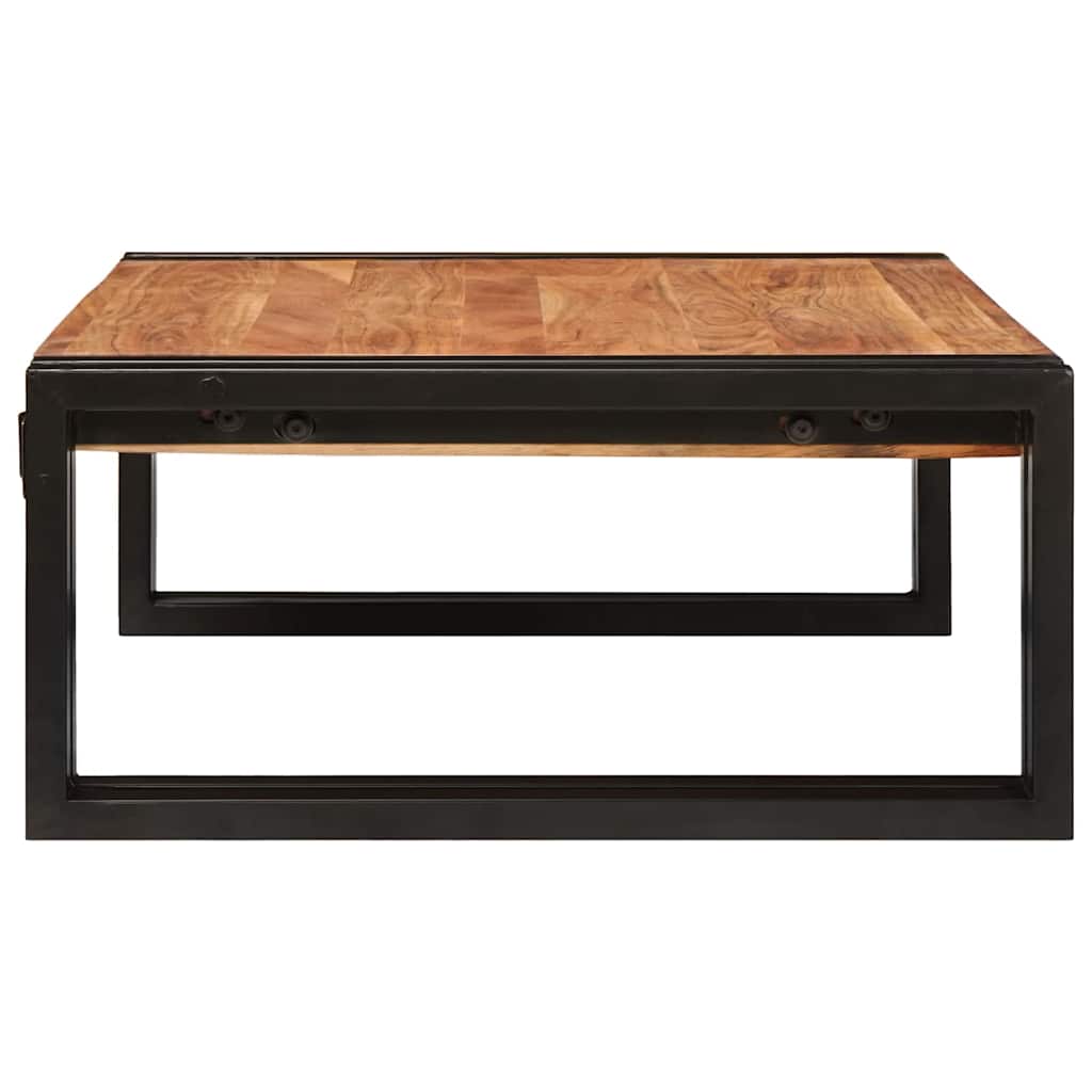 Badezimmer Regal 65 x 50 x 23 cm Massivholz Mango und Eisen