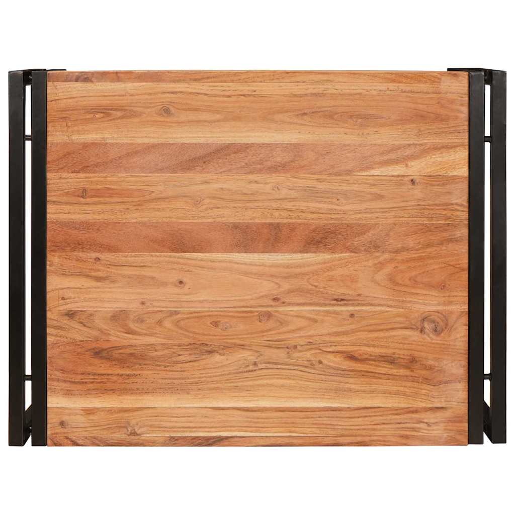 Badezimmer Regal 65 x 50 x 23 cm Massivholz Mango und Eisen