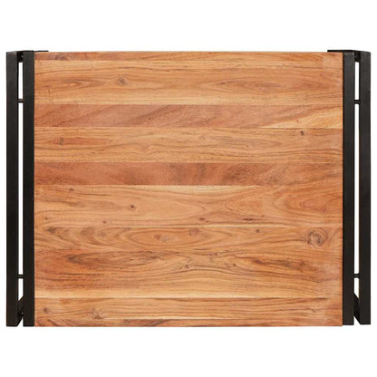 Badezimmer Regal 65 x 50 x 23 cm Massivholz Mango und Eisen