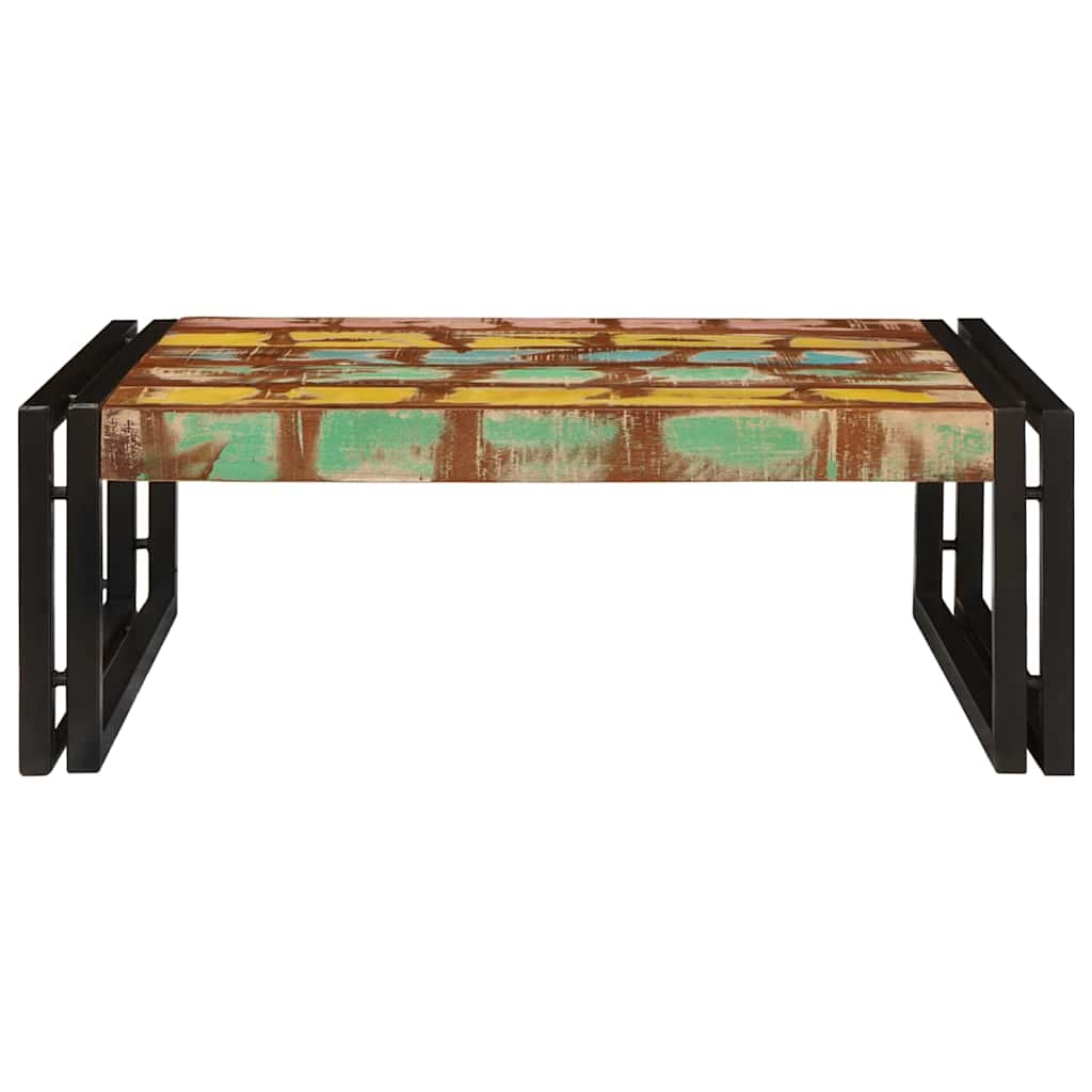 Badezimmer Regal 65 x 50 x 23 cm Massivholz Mango und Eisen