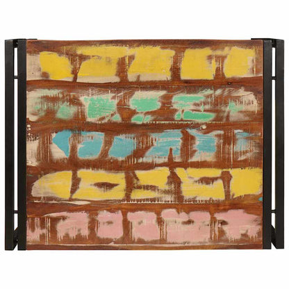 Badezimmer Regal 65 x 50 x 23 cm Massivholz Mango und Eisen