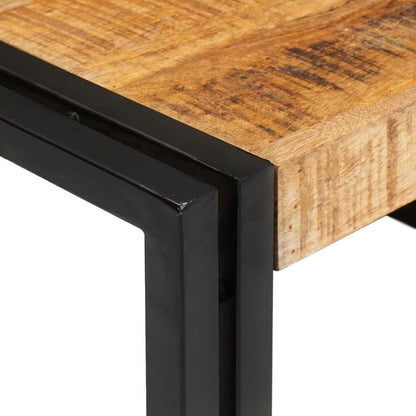 Badezimmer Regal 80 x 50 x 23 cm Massivholz Mangoholz und Eisen