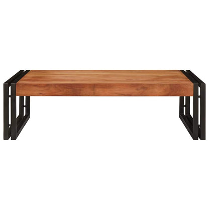 Badezimmer Regal 80 x 50 x 23 cm Massivholz Mango und Eisen