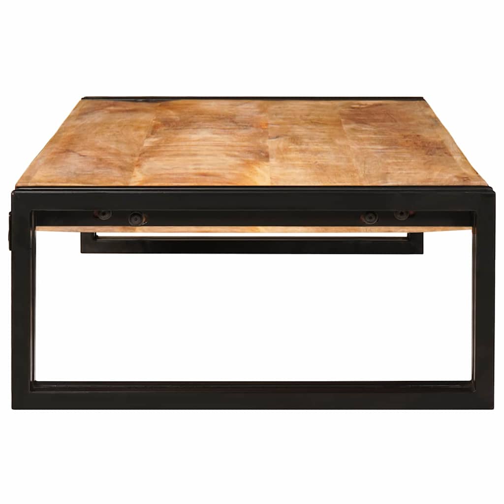 Badezimmer Regal 100 x 50 x 23 cm Massivholz Mango und Eisen