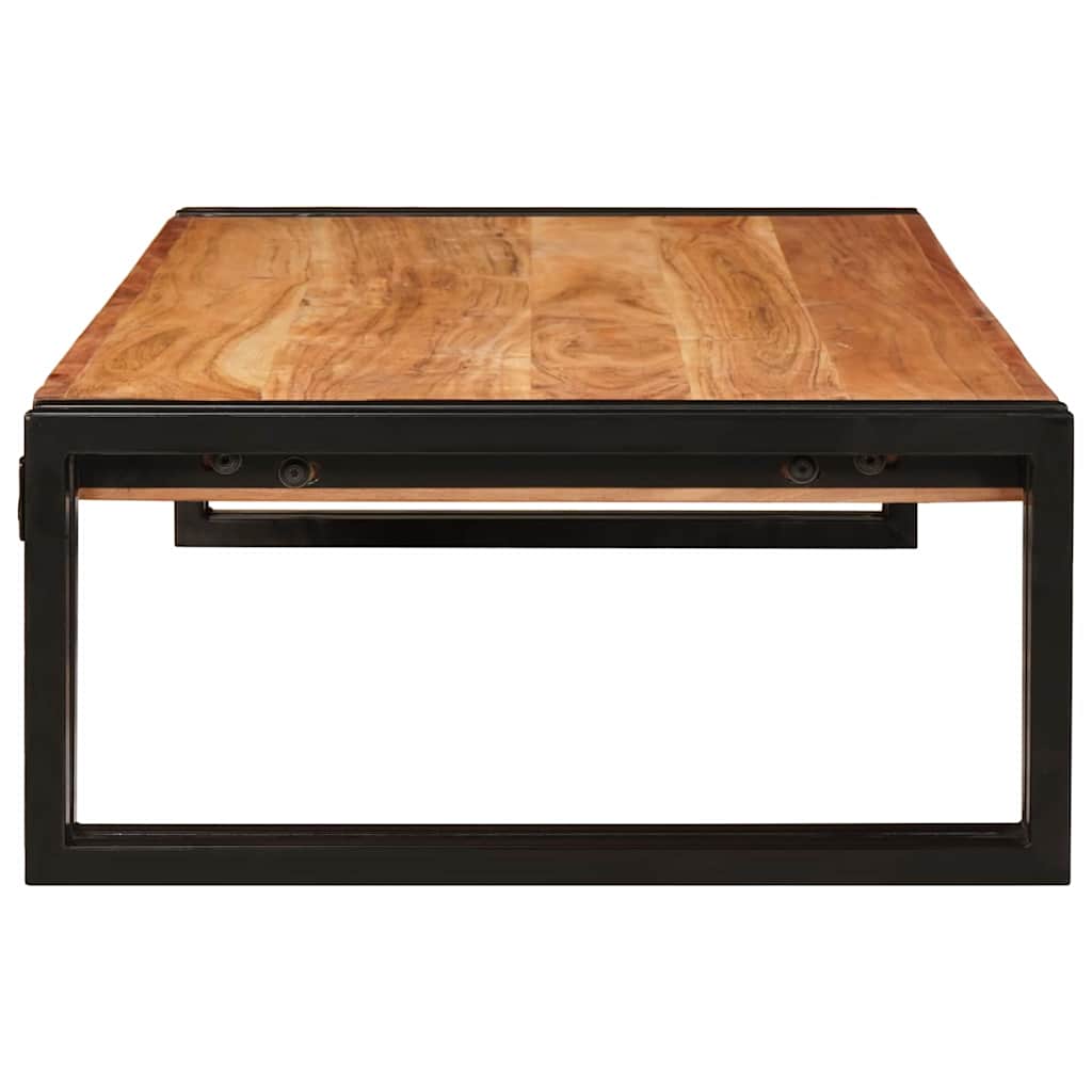 Badezimmer Regal 100 x 50 x 23 cm Massivholz Mango und Eisen