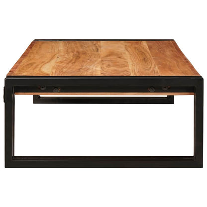 Badezimmer Regal 100 x 50 x 23 cm Massivholz Mango und Eisen