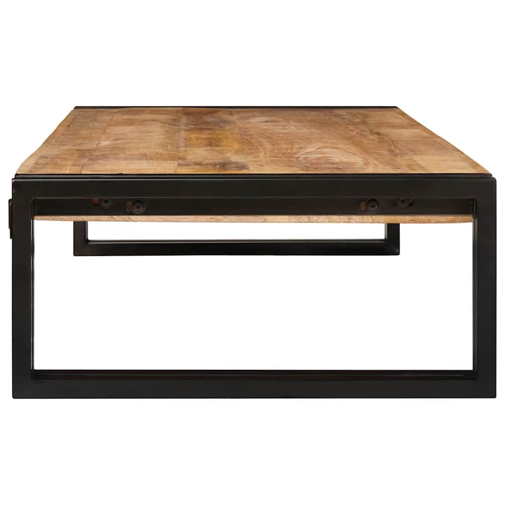 Badezimmer Regal 120 x 50 x 23 cm Massivholz Mango und Eisen