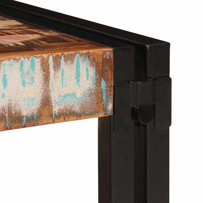 Badezimmer Regal 120 x 50 x 23 cm Massivholz Mango und Eisen