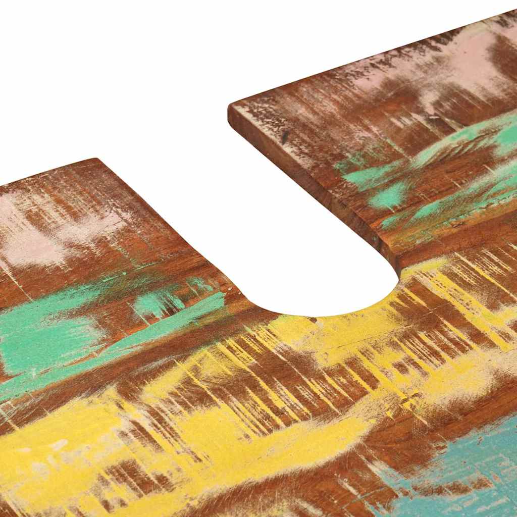 Waschbeckenunterschrank mit Tür Massivholz Altholz und Eisen