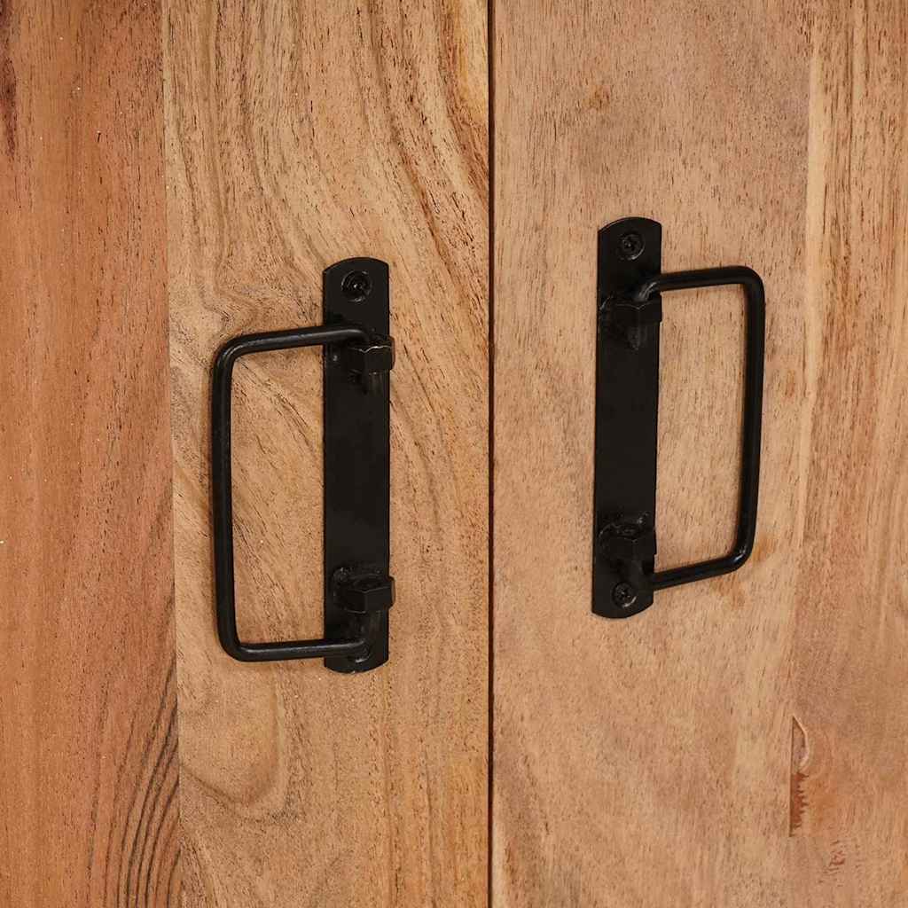 Nachttisch Braun 38 x 33 x 58 cm Massivholz Akazie